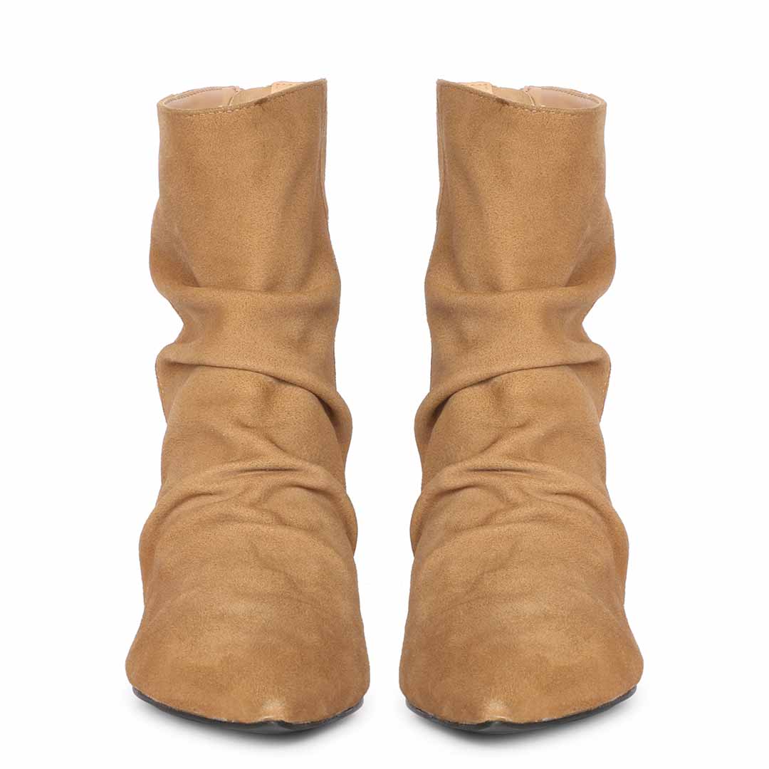 Saint Florino Beige Handcrafted Ankle Boots