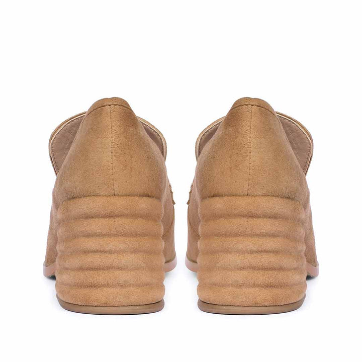 Saint Vera Beige Suede Leather Handcrafted Moccasins