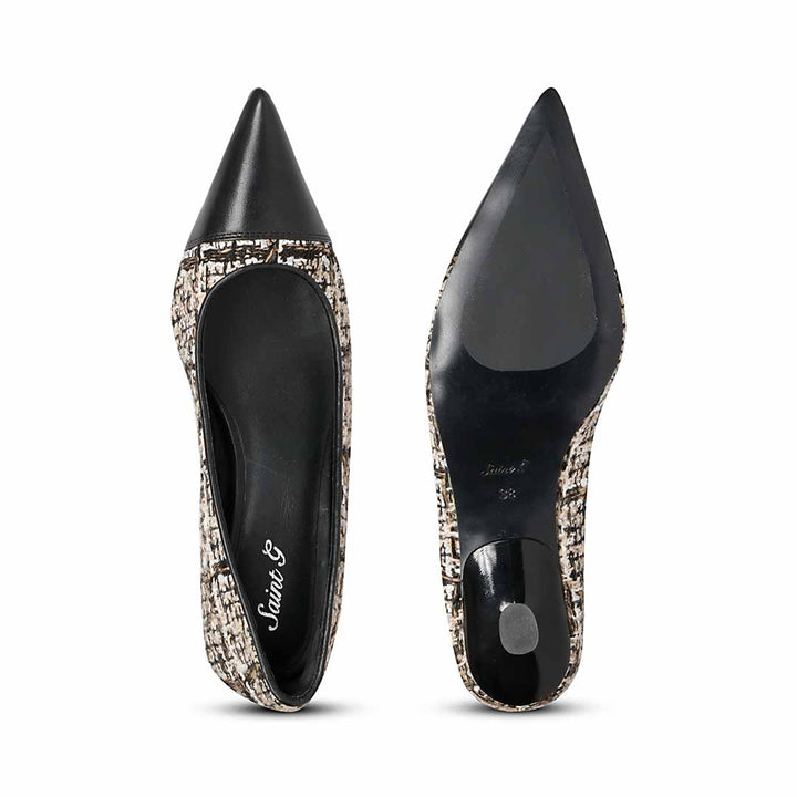 Saint Aviva Beige Leather Pumps