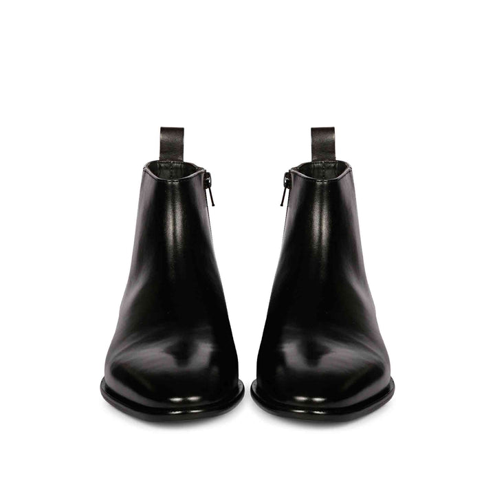 Saint Theo Black Leather Handcrafted Chelsea Boots