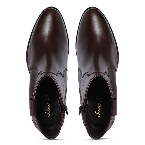 Saint Dorothy Brown Leather Ankle Boots
