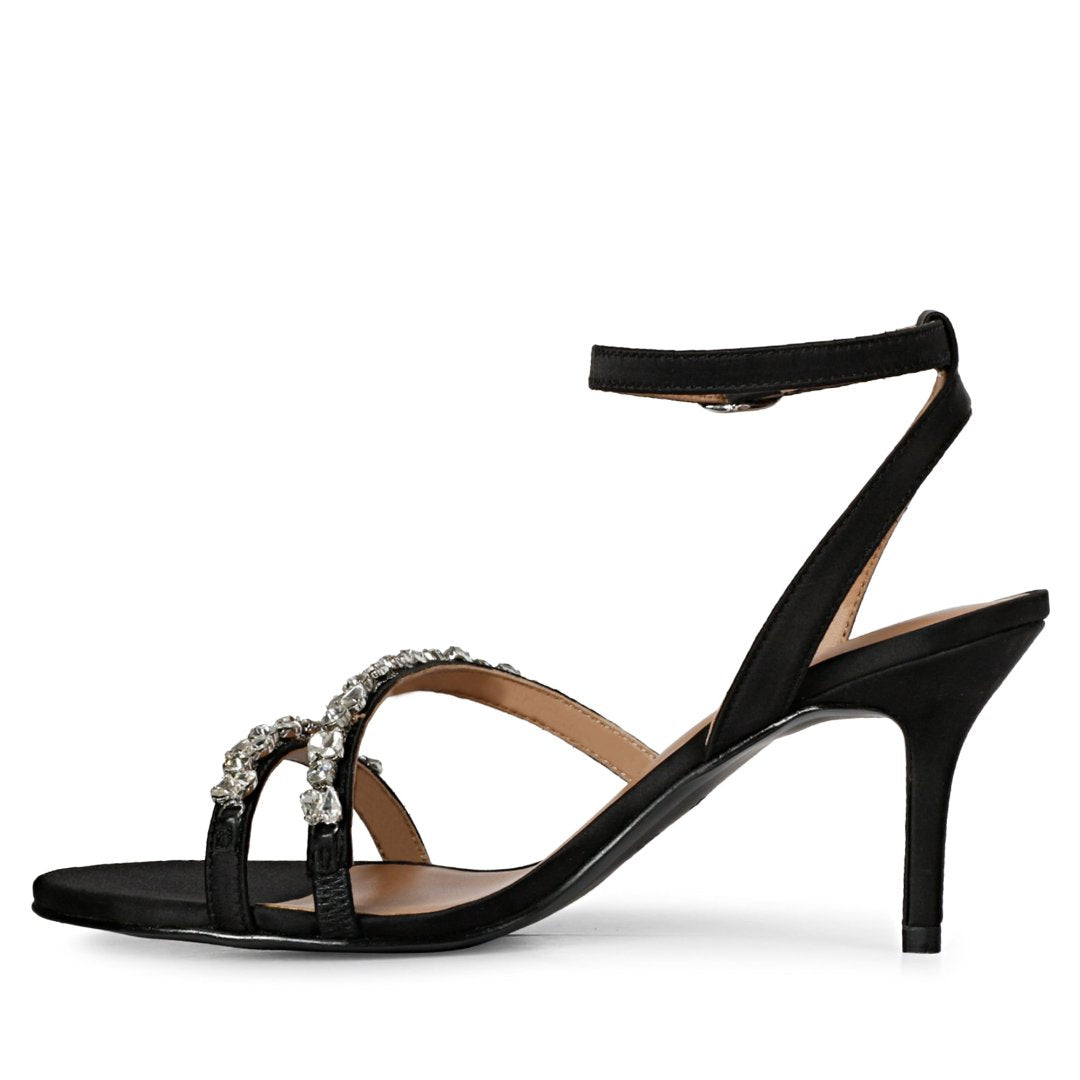 Studded Black Leather Stilettos and Pumps