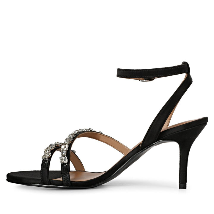 Studded Black Leather Stilettos and Pumps