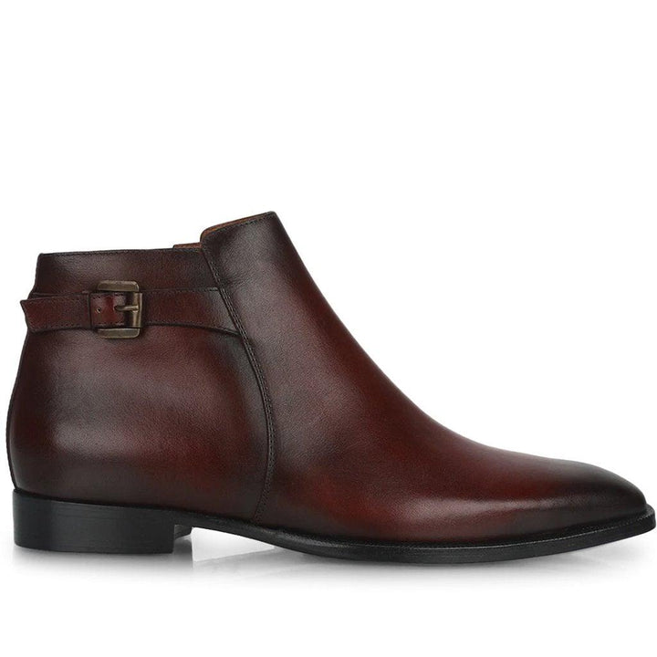 Saint Roger Red Leather Ankle Boot - SaintG UK