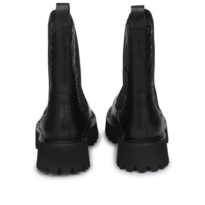 Saint Jessica Metal Studded High Ankle Leather Boots - SaintG UK