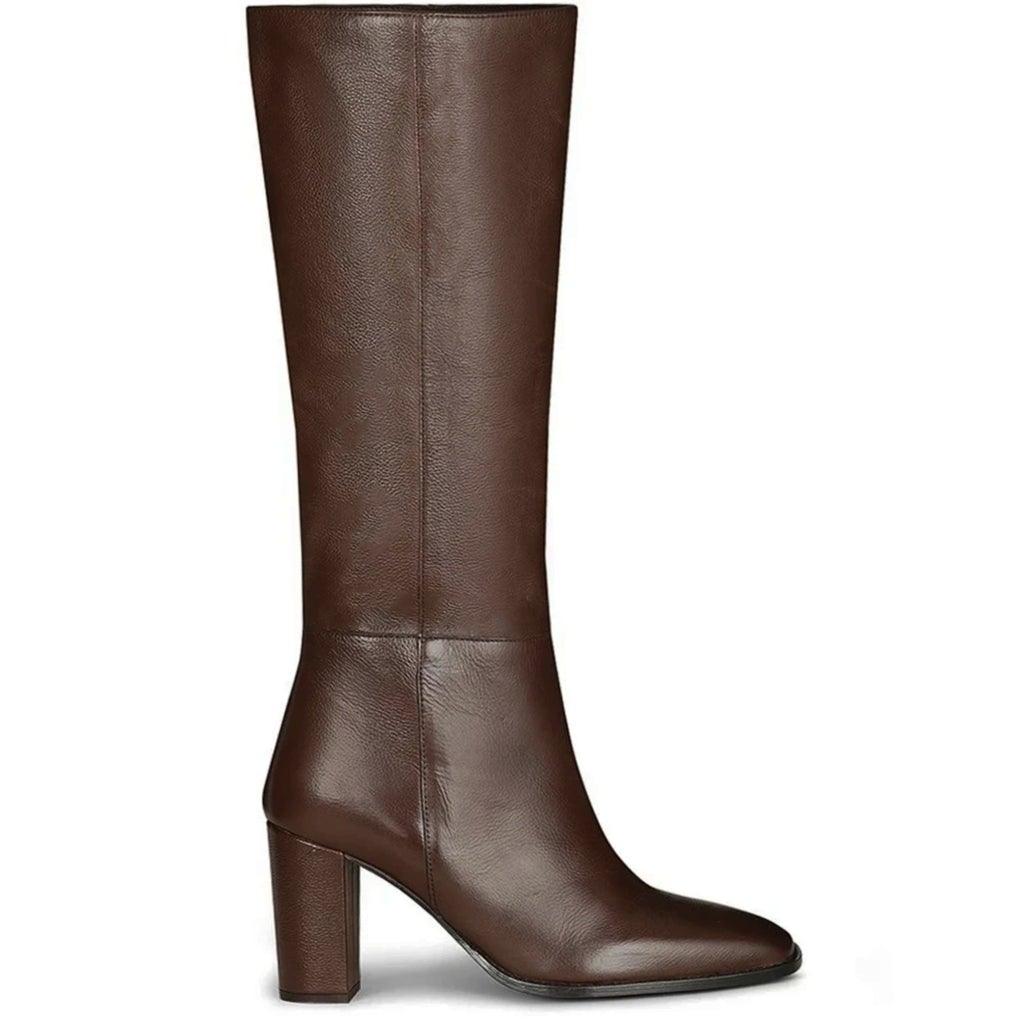 maag Doorzichtig postzegel Saint Lia Brown Leather Knee High Slouch Boots – SaintG UK