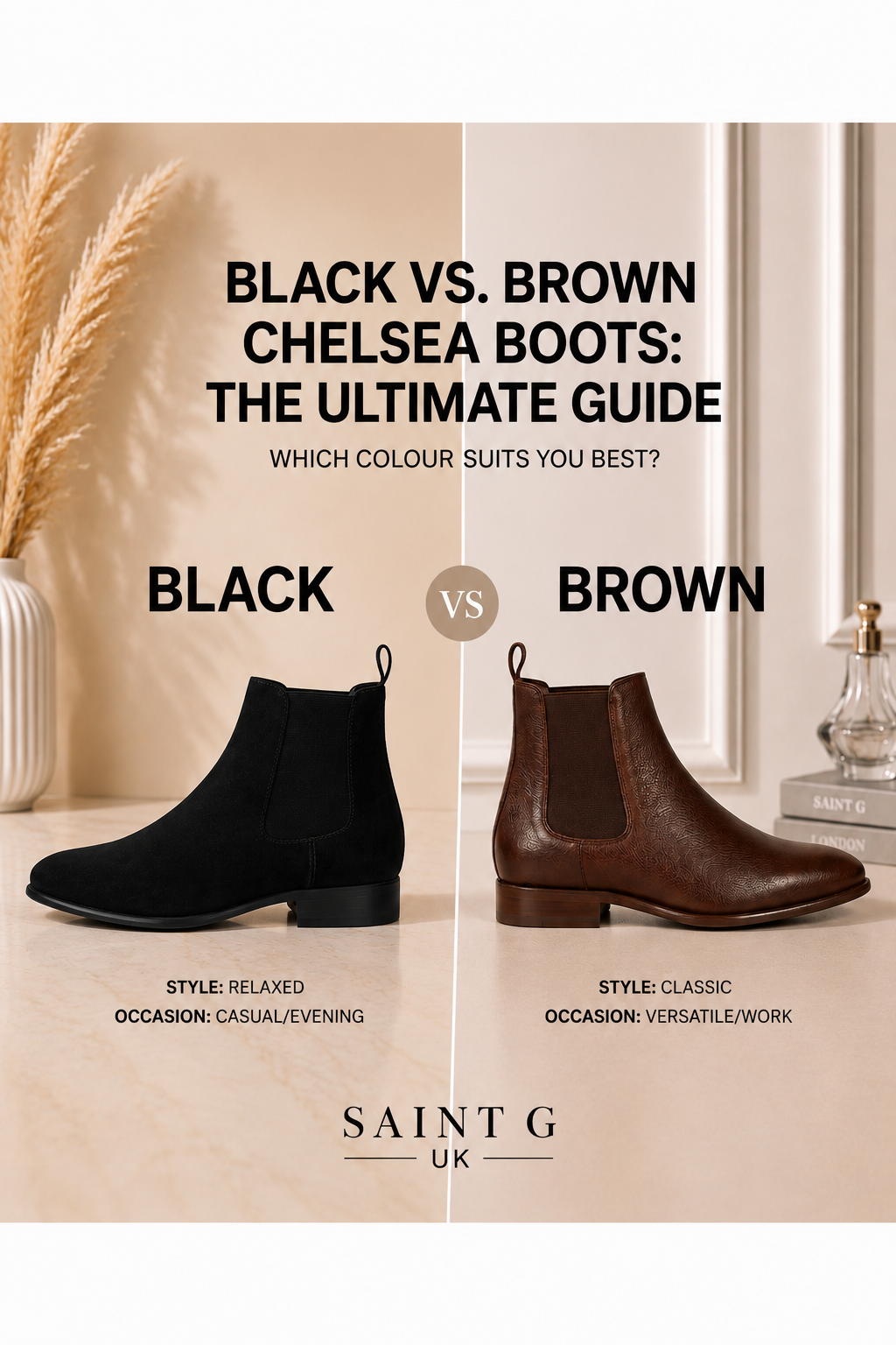 Black vs Brown Chelsea Boots: Which Colour Is More Versatile?