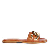 Saint Alexa Inter linked Gold Trim Cuoio Slip On