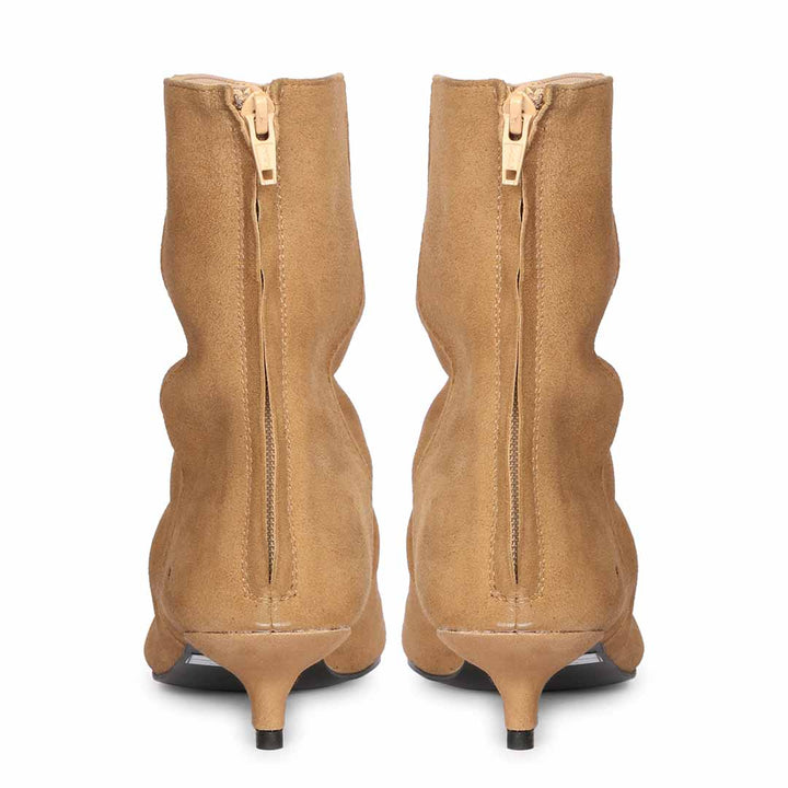 Saint Florino Beige Handcrafted Ankle Boots