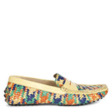 Saint Liana Tartan Multi Woven Leather Loafers