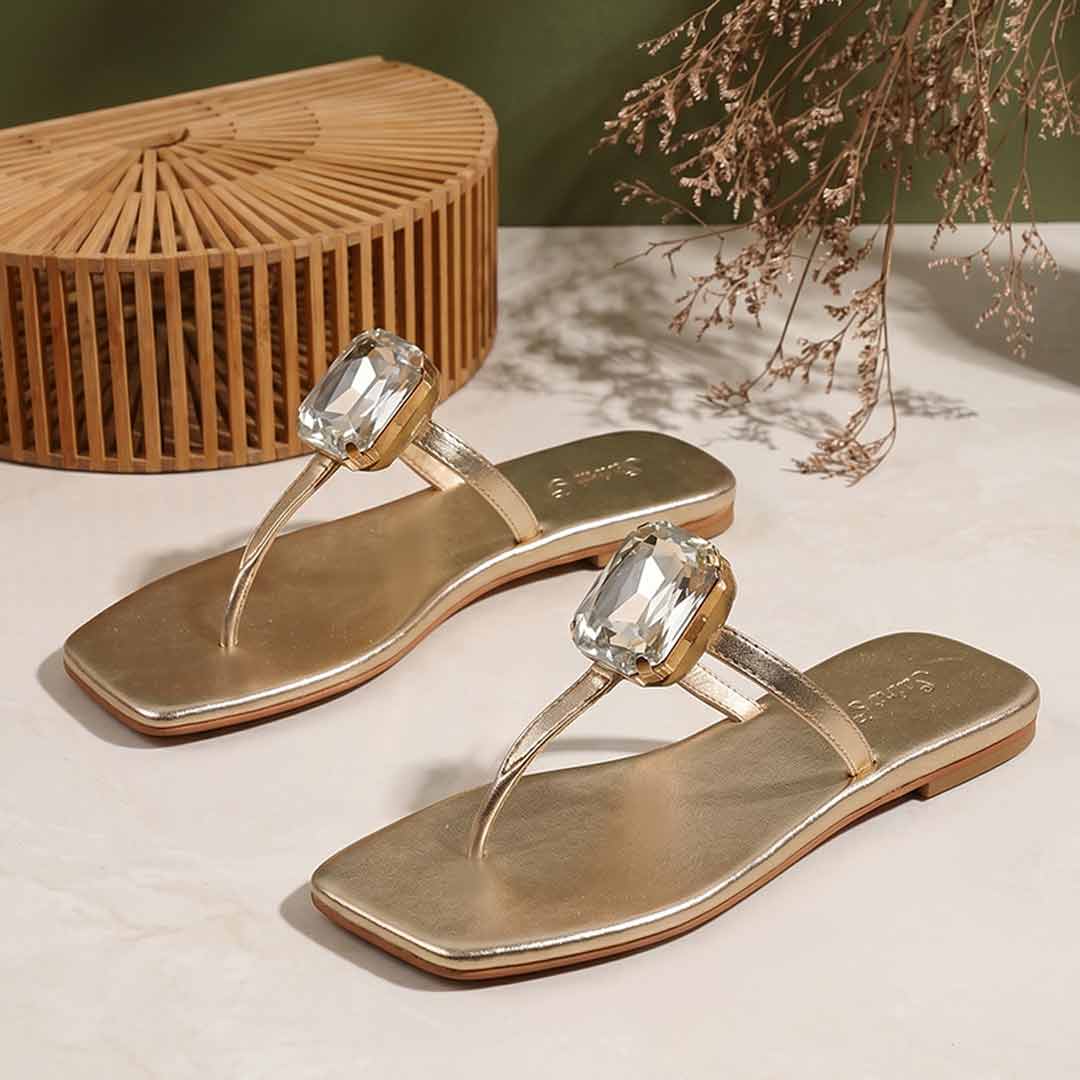 Saint Serena Luxe Platin Leather Sandals