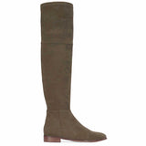 Saint Ophelia Taupe Stretch Suede Above The Knee Boots