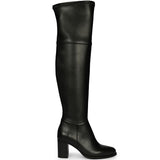 Saint Belinda Black Stretch Napa Thigh High Boots