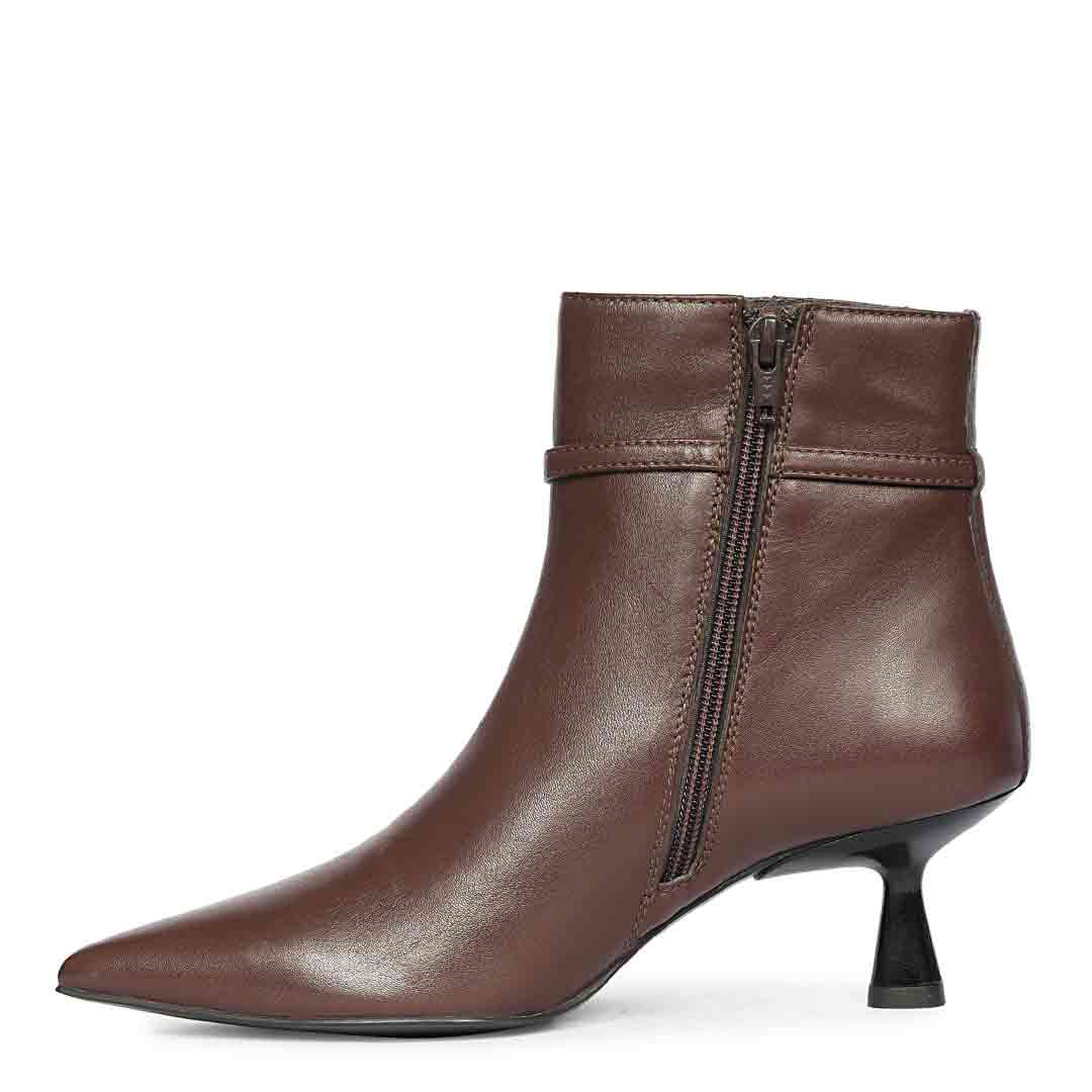 Saint Darcie Buckle Decor Napa Ankle Boots