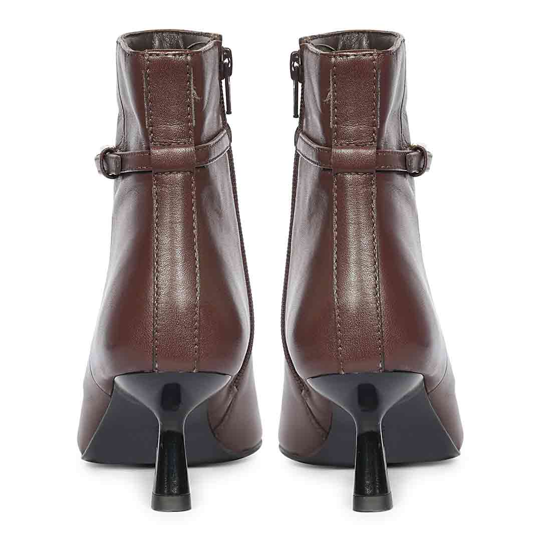 Saint Darcie Buckle Decor Napa Ankle Boots