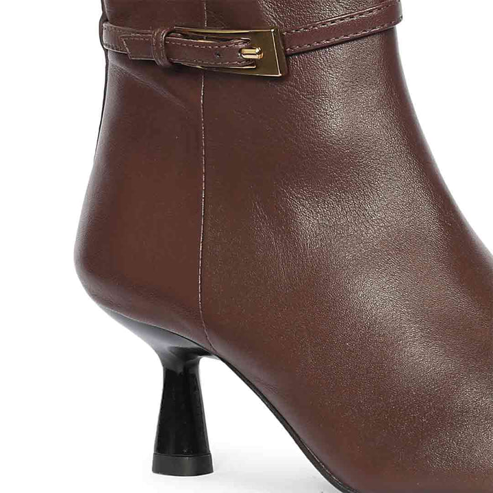 Saint Darcie Buckle Decor Napa Ankle Boots