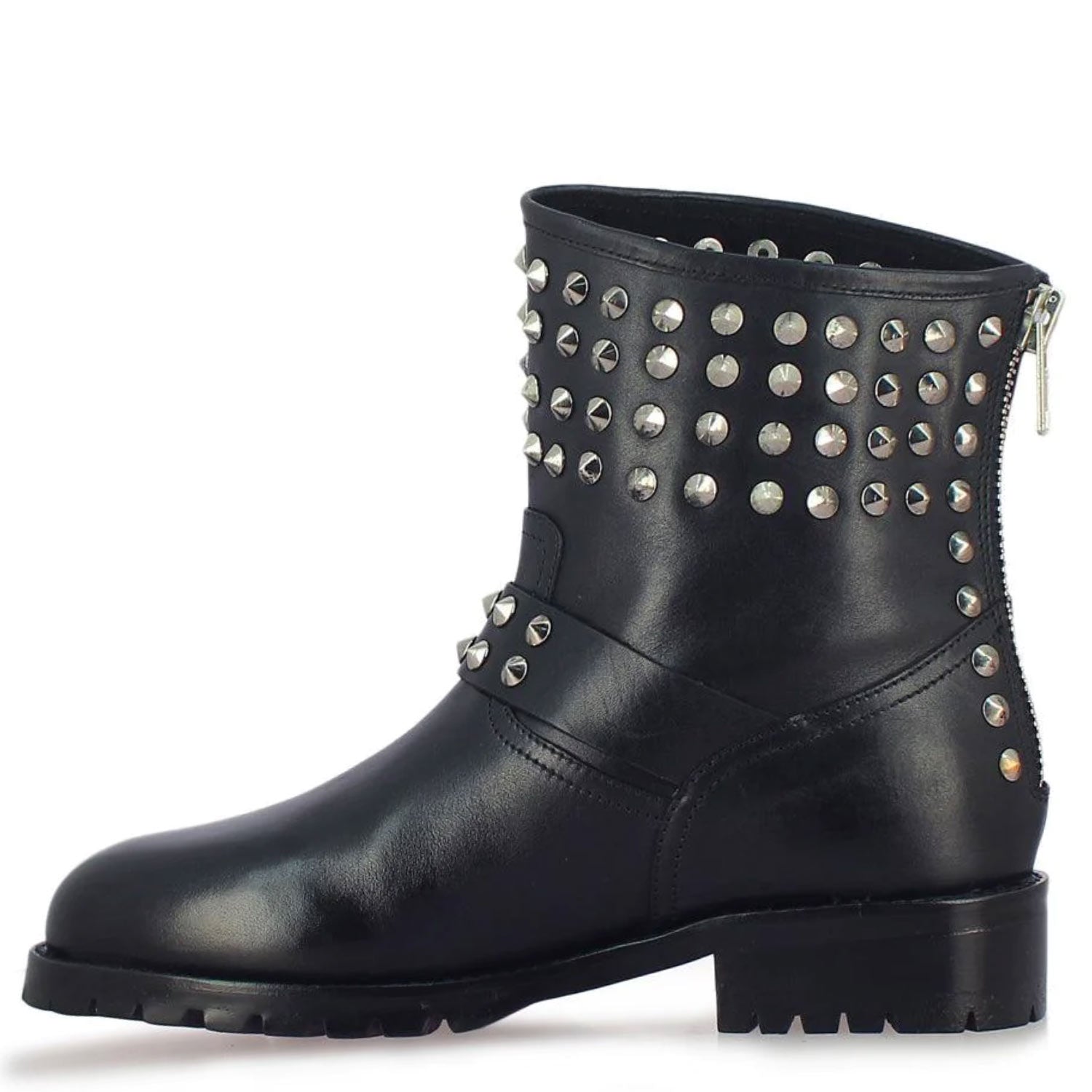 Studded hot sale moto boots