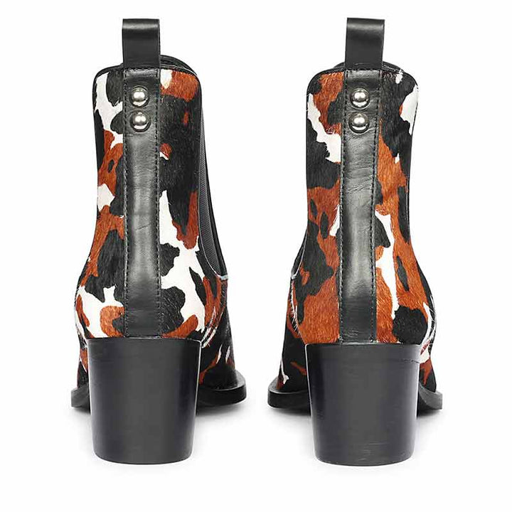 Saint Morrison Multi Pony Hair Leather Ankle Boots