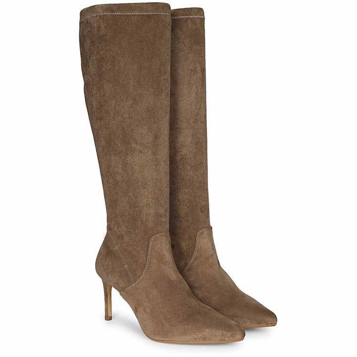 Pair of brown knee-high boots