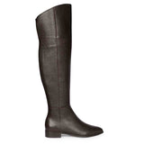 Saint Grace Brown Leather Above The Knee Boots