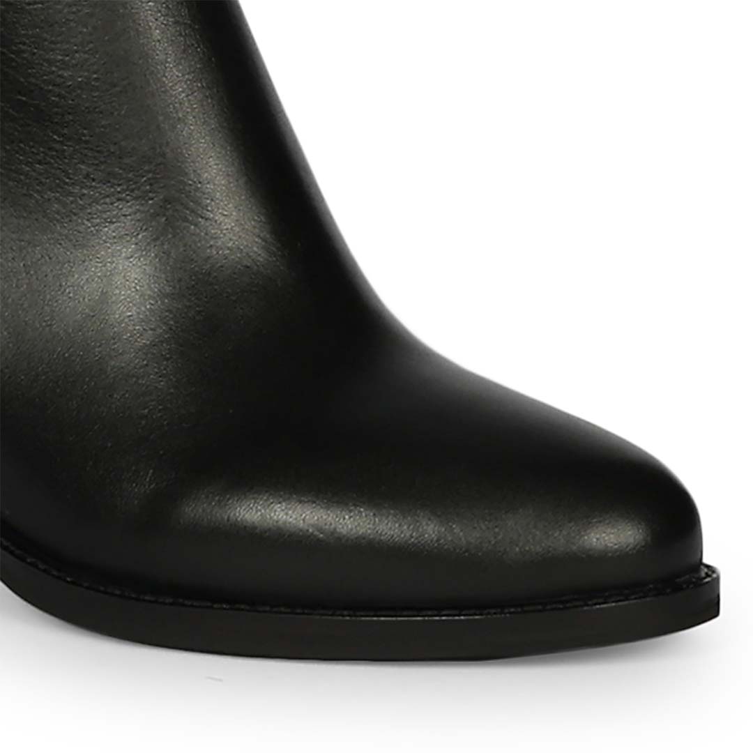 Saint Belinda Black Stretch Napa Thigh High Boots