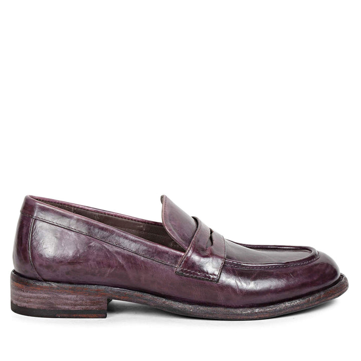 Saint Micola Laser Leather Washed Moccasins