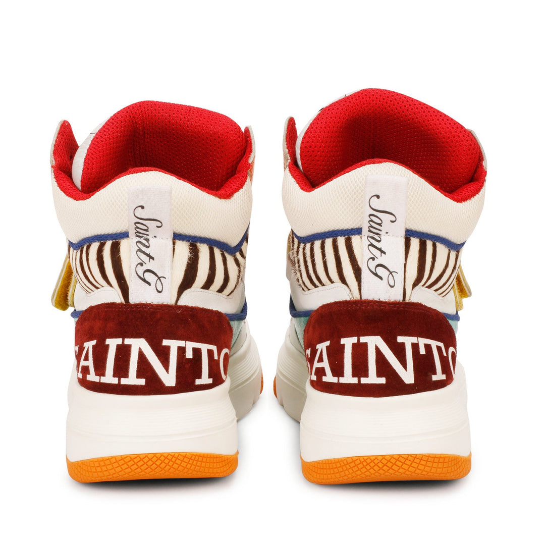 Saint Avery Red Leather Sneakers