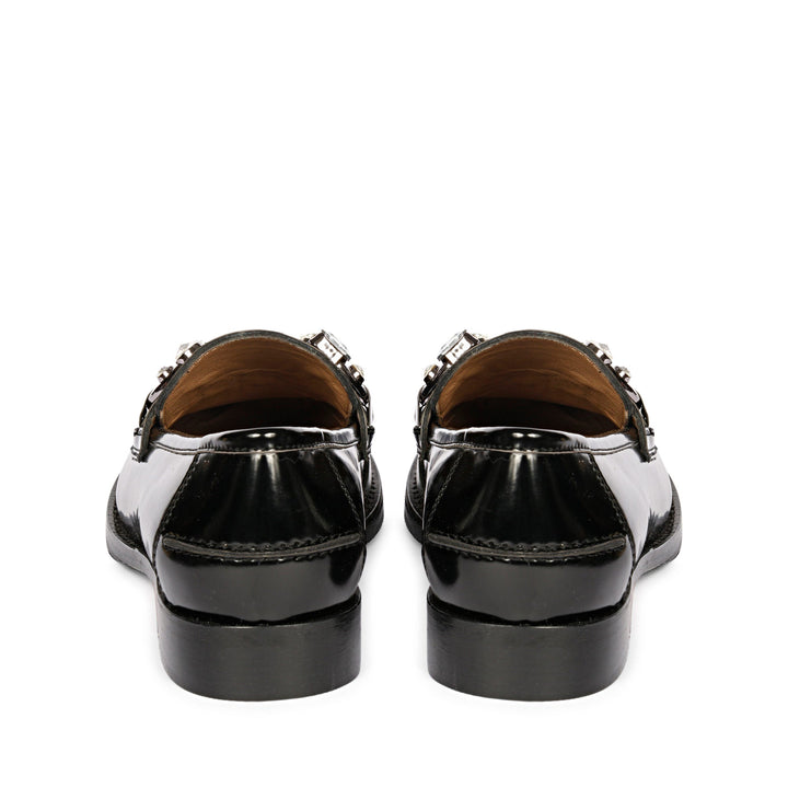 Saint Livia Black Leather Moccasins