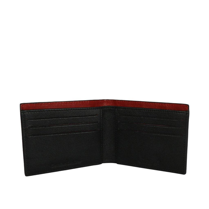 Black Croco Leather Men's Wallet Set.