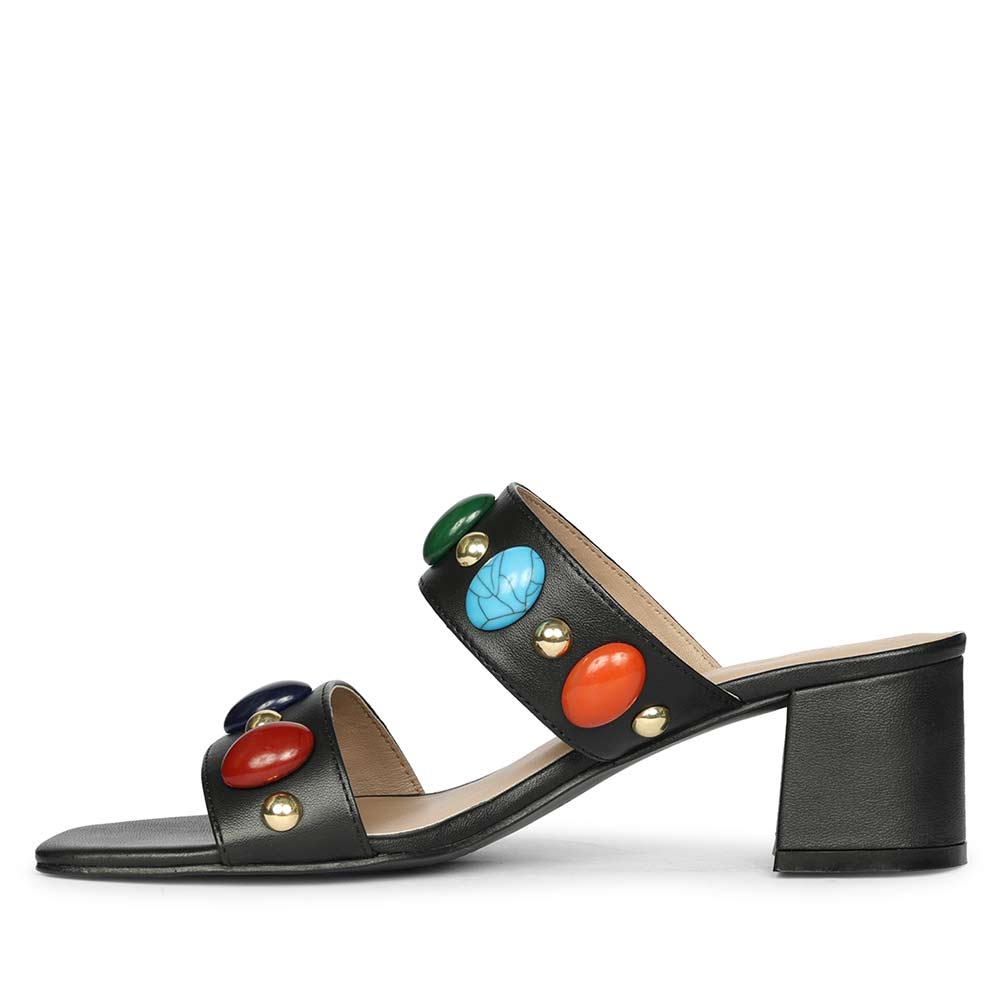 Saint Tahni Leather Block Heel Shoes