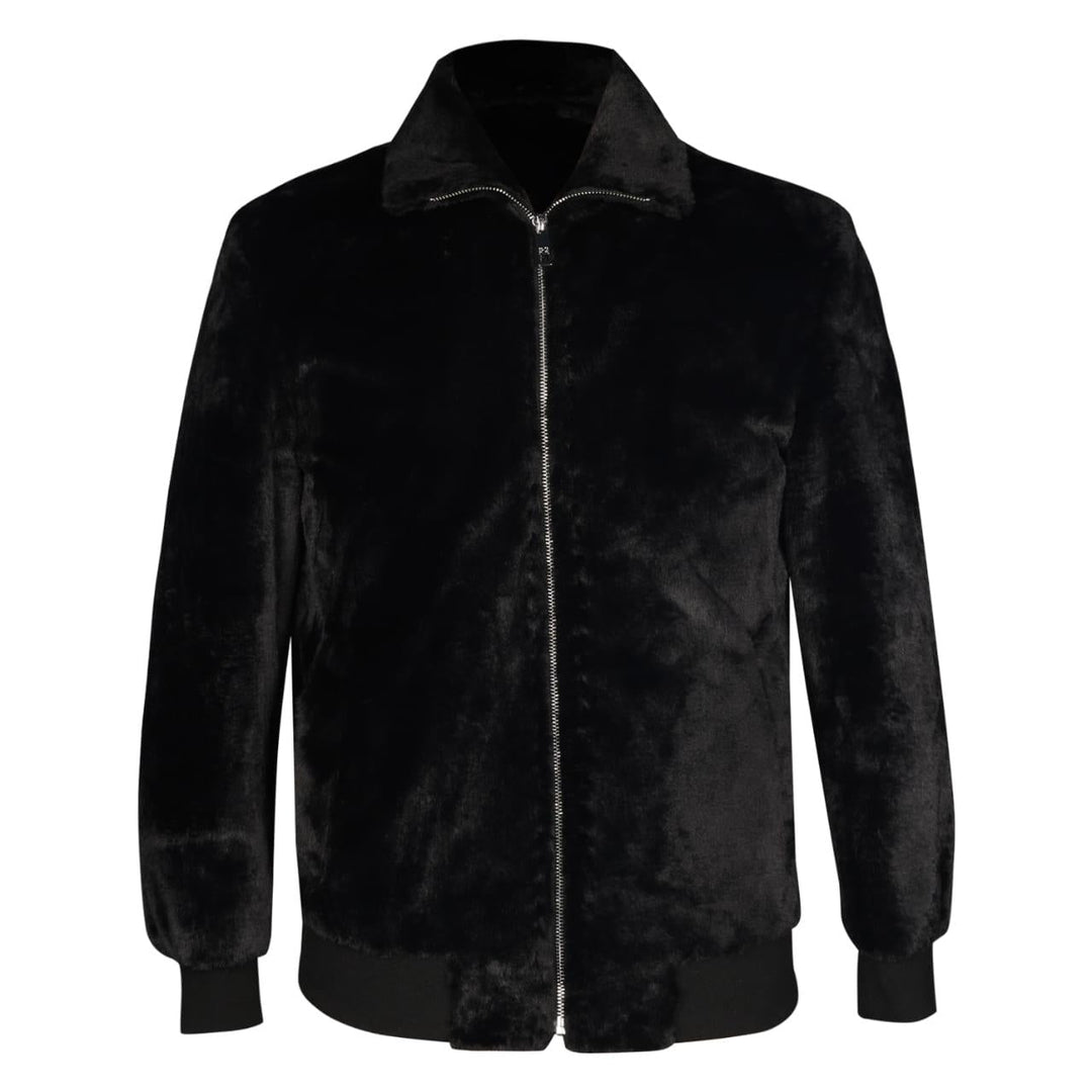 Saint Luca Black Fur Men's Jacket