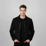 Saint Black Fur Men's Bomber Jacket