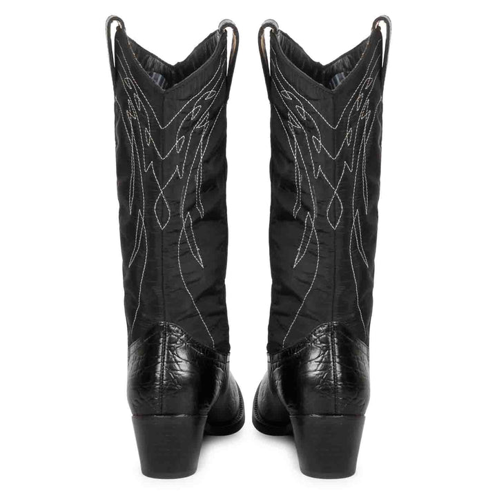 Saint Annette Stitched Leather Handcrafted Cowboy Boots