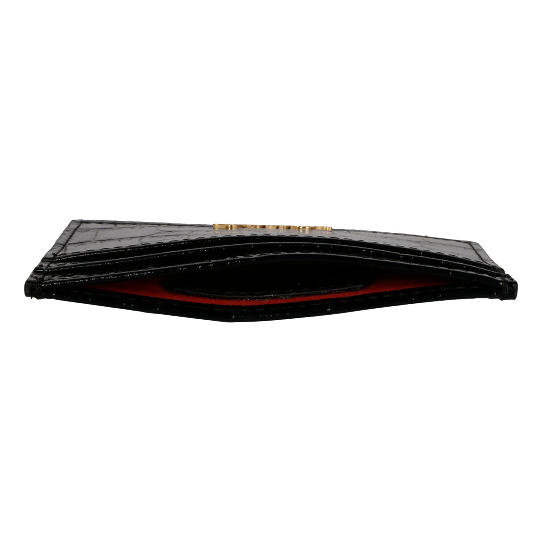 Saint Eadred Black Croco Patent Shiny Leather With Set