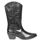 Saint Myla Black Leather Washed Calf Boot