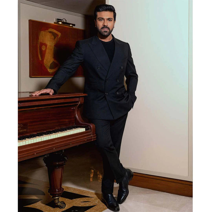 Saint Frederick Black Leather Ankle Boot