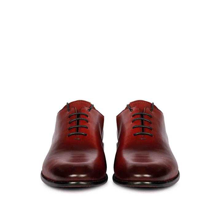 Saint Finn Red Leather Oxford Shoes