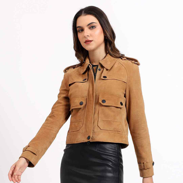 Saint Reba Conic Leather Women Jackets