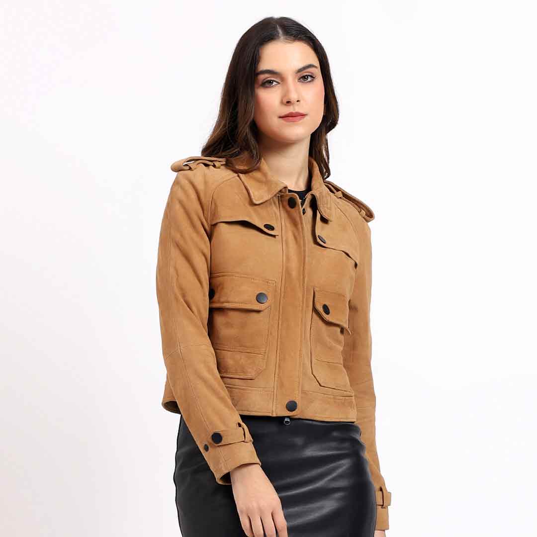 Saint Reba Conic Leather Women Jackets