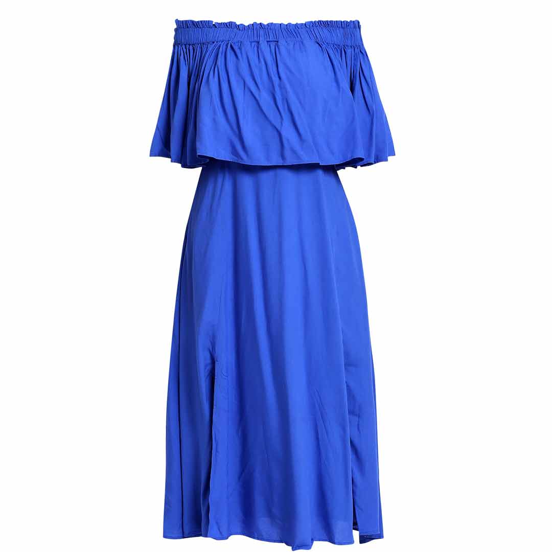 Saint Sephora Womens Blue Long Dress