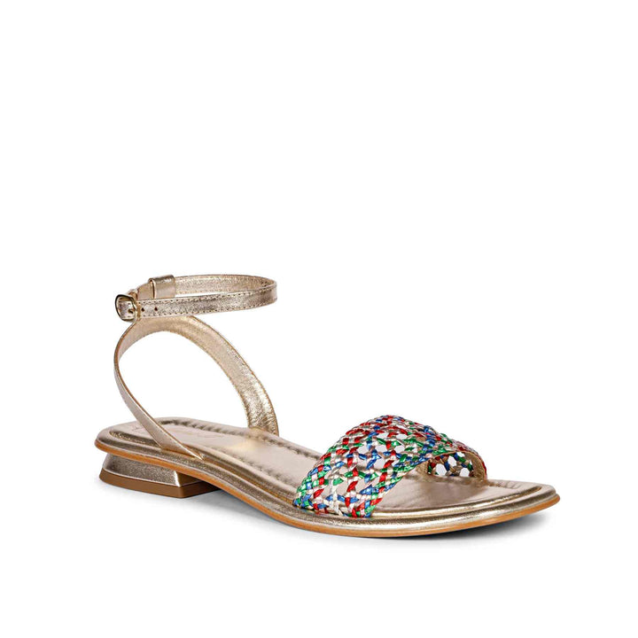 Saint Catalina Multi Leather Flat Sandal