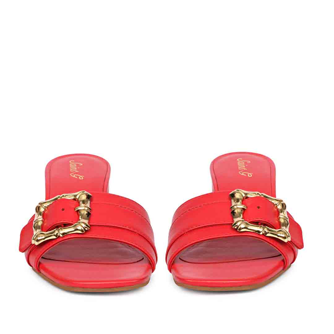 Saint Flavia Leather Heel Shoes