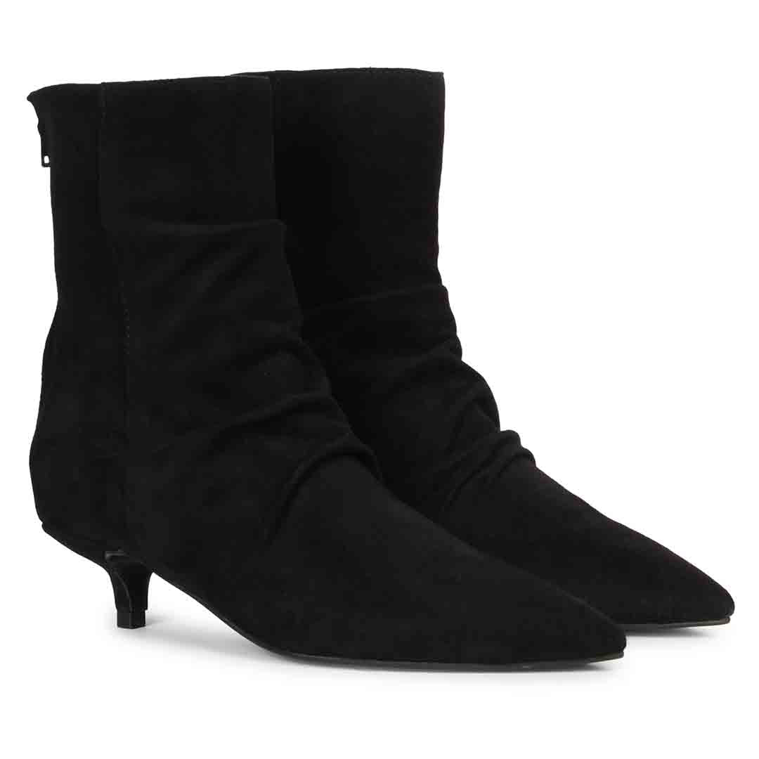 Saint Florino Black Handcrafted Ankle Boots