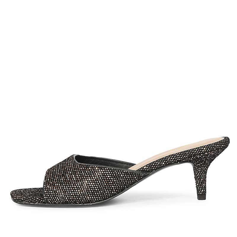 Lorelei Burgundy Glitter Kitten Heels