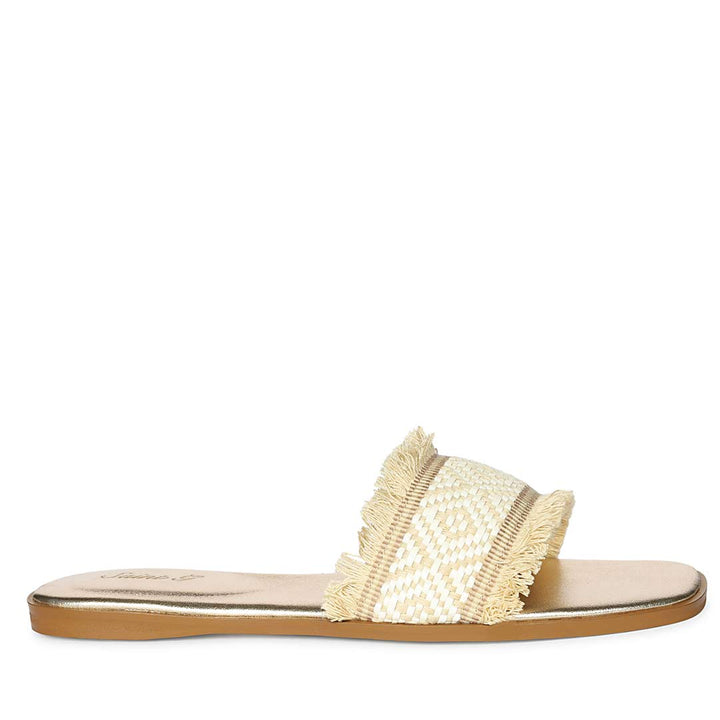 Saint Beige White Leather