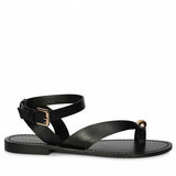 Saint Faye Black Leather Sandals