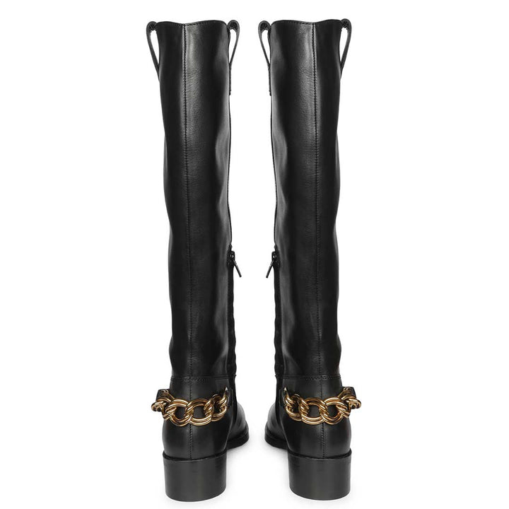 Saint  Black  Knee High Boots