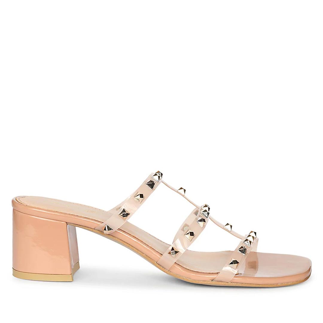 Saint Novara Blush Vegan Leather Heels