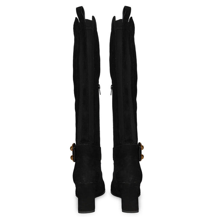 Saint  Black  Knee High Boots