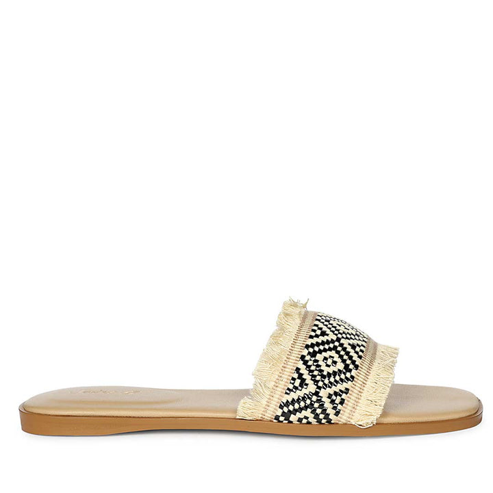 Saint Black-Beige Leather